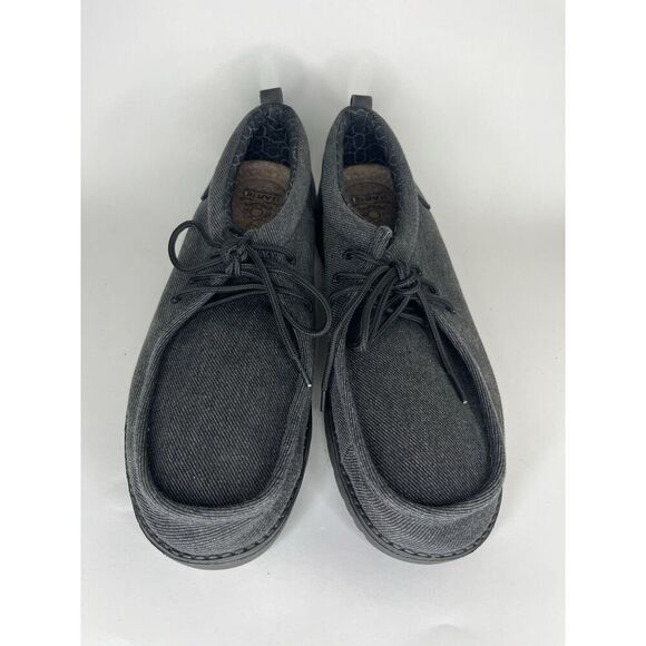 itazero shoes Lace Up Oxfords Men Size 46.5 US 13W Black Canvas - Picture 2 of 12